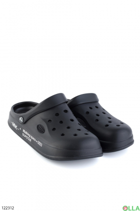 Men's black crocs