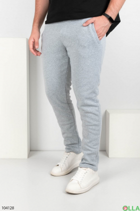 Мужские светло-серые спортивные брюки