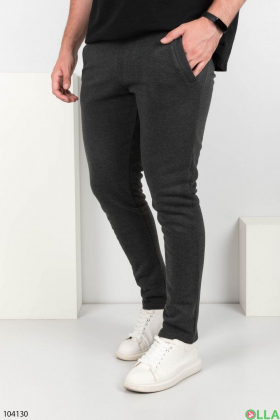 Men's dark gray sweatpants