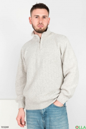 Мужской светло-серый свитер