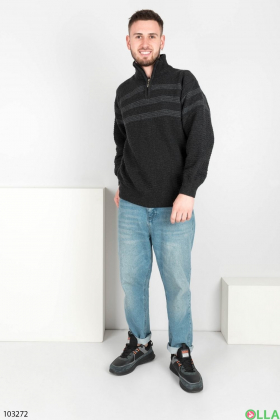 Мужской темно-серый свитер