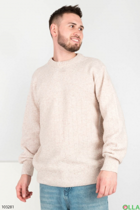 Чоловічий світло-бежевий светр