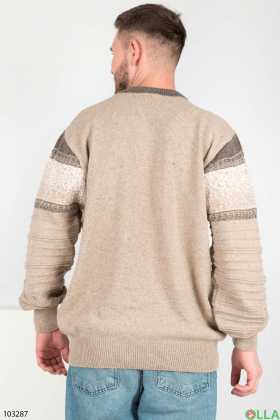 Чоловічий бежевий светр