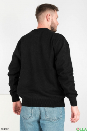 Мужской черный свитер