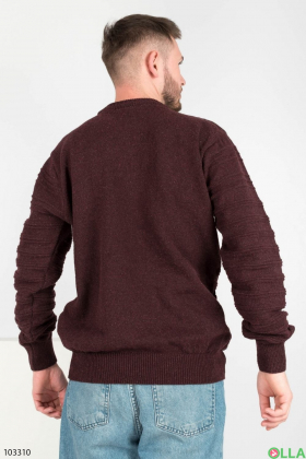 Чоловічий темно-коричневий светр