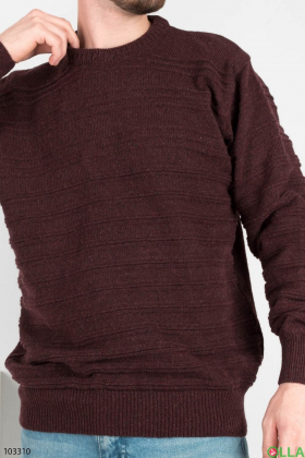 Чоловічий темно-коричневий светр
