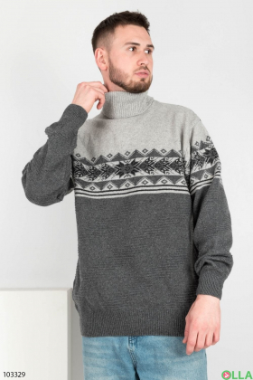 Чоловічий темно-сірий светр