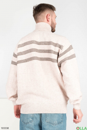 Мужской бежевый свитер