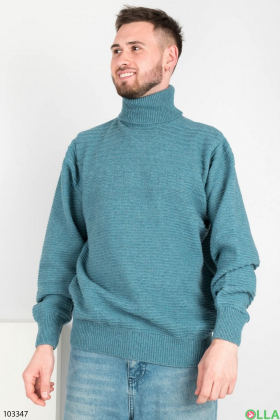 Мужской бирюзовый свитер