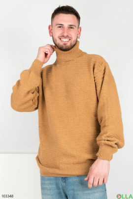 Мужской свитер горчичного цвета