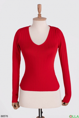 Жіночий червоний светр