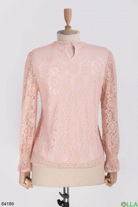Женская розовая блузка