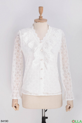 Жіноча біла блузка