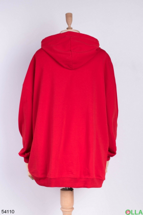 Women's red hoodie