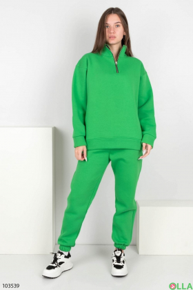 Женский зимний зеленый спортивный костюм