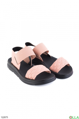 Women's light-pink low-top sandals