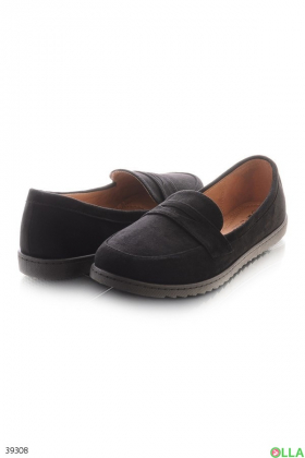 Ballet flats with eco suede upper