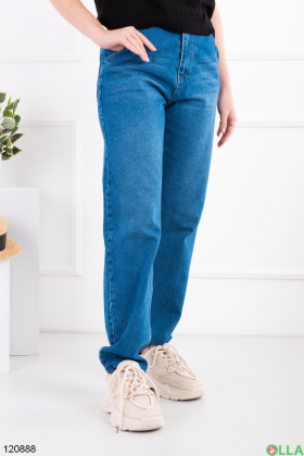 Women's blue banana jeans