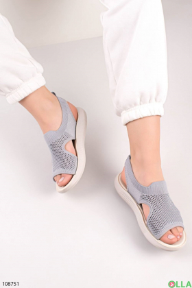 Women's light gray sandals