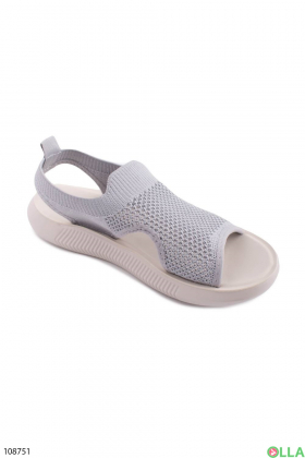 Women's light gray sandals