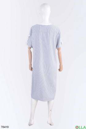 Женское сине-белое платье
