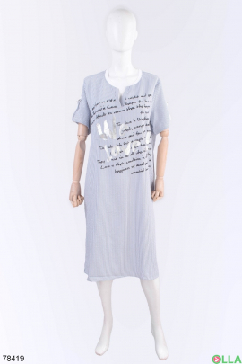 Жіноча синьо-біла сукня