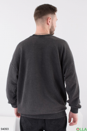 Men's dark gray sweatshirt