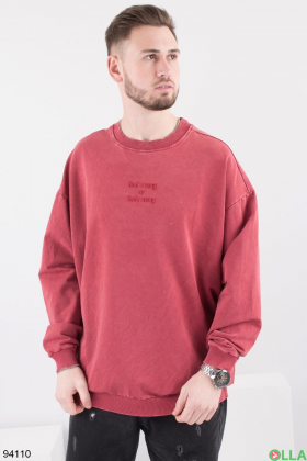 Men's burgundy sweatshirt