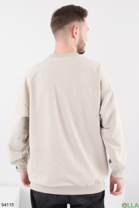Men's light beige sweatshirt