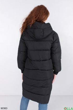 Женская черная зимняя куртка