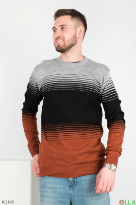 Чоловічий триколірний светр