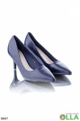 Blue Pointed Toe Shoes