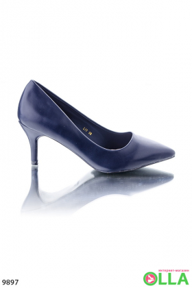 Blue Pointed Toe Shoes