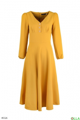 Жіноча сукня жовтого кольору