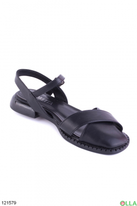 Women's black sandals