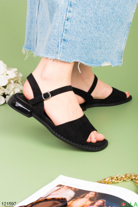 Women's black sandals