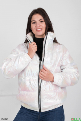 Women's pink coated jacket