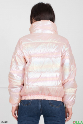 Women's pink coated jacket