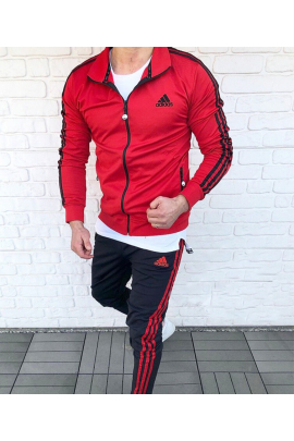 Чоловічий спортивний костюм (червоний), двонитка