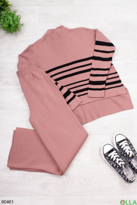 Striped golf jersey suit for women