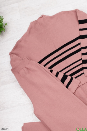 Striped golf jersey suit for women