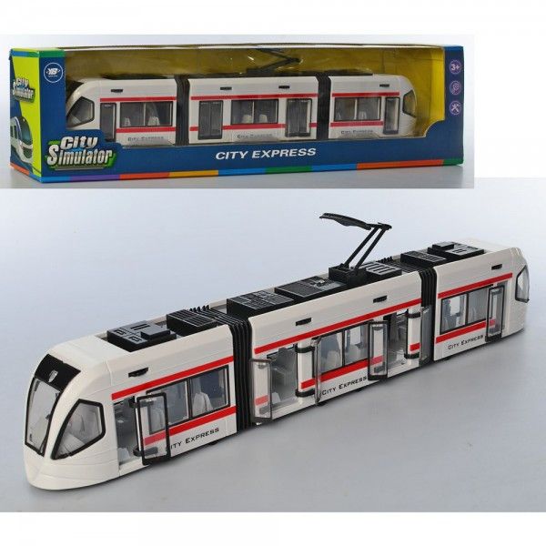 Трамвай B-0226 47.5 см Белый