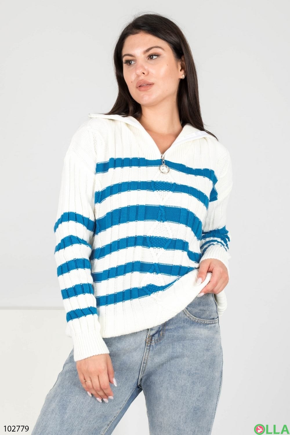 Жіночий светр із блискавкою