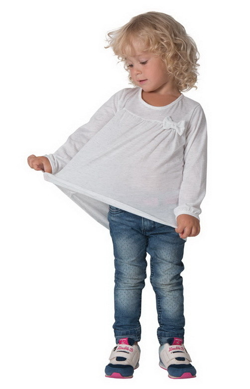 Блуза Gabbi детская для девочки "Блеск" р.80 (10663) Белый
